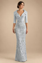 Sequin Floral Sheath Floor-Length Mother of the Bride & Groom Dresses with Satin Bodice (SHI22500925)