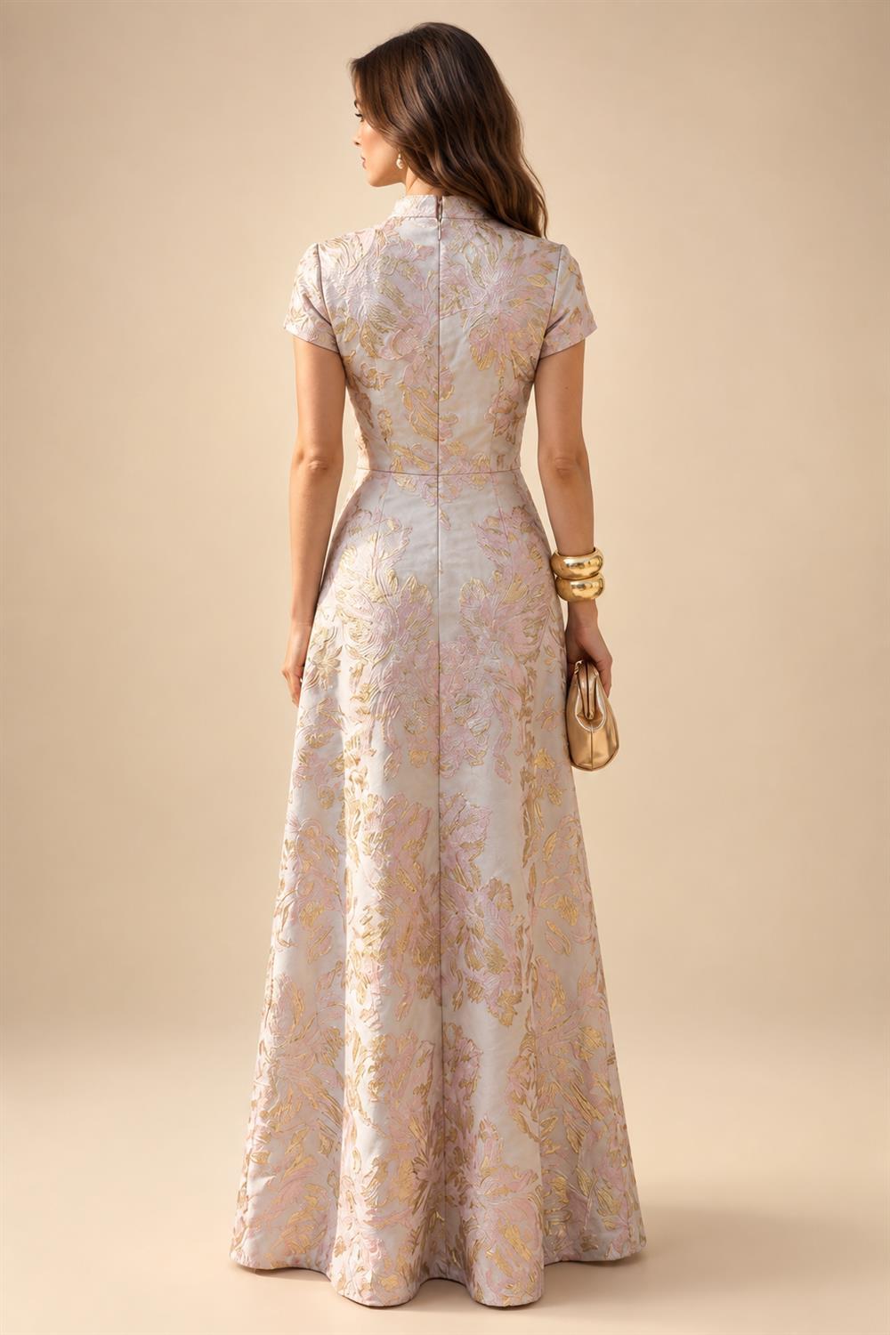 A-Line Chiffon Tiered Ruffles Mother of the Bride & Groom Dresses with Ruched Waist (SHI22500724)