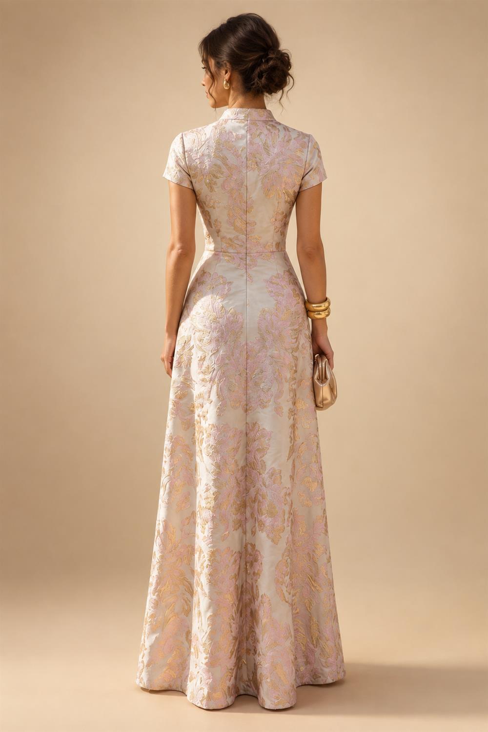 Sequin Floral Sheath Floor-Length Mother of the Bride & Groom Dresses with Satin Bodice (SHI22500925)