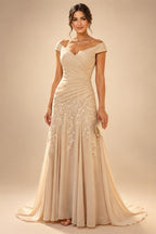 Jacquard A-Line/Princess V-Neck Floor-Length Mother of the Bride & Groom Dresses with Pockets (SHI22500987)