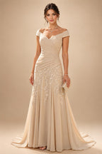 Jacquard Sheath/Column V-Neck Tea-Length Mother of the Bride & Groom Dresses for Women (SHI22501292)