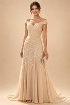 A-Line/Princess V-Neck Floor-Length Mother of the Bride & Groom Dresses with Ruffles & Ruched Waist (SHI22501284)