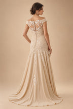Sequin Floral A-Line/Princess V-Neck Floor-Length Mother of the Bride & Groom Dresses with 3D Flowers & Pleats (SHI22501348)