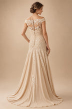 Sheath Satin Tea-Length Mother of the Bride & Groom Dresses with 3/4 Bell Sleeves & Crystal Embellished Belt (SHI22500471)
