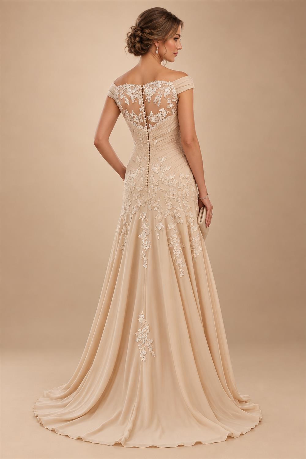 Jacquard A-Line/Princess V-Neck Floor-Length Mother of the Bride & Groom Dresses with Ruched Waist & Pockets (SHI22501298)