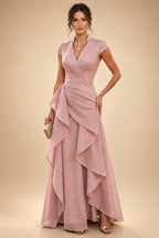 Sequin Floral Sheath Floor-Length Mother of the Bride & Groom Dresses with Satin Bodice (SHI22500925)