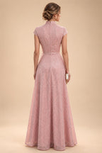 A-Line/Princess V-Neck Floor-Length Mother of the Bride & Groom Dresses with Ruffles & Ruched Waist (SHI22501284)