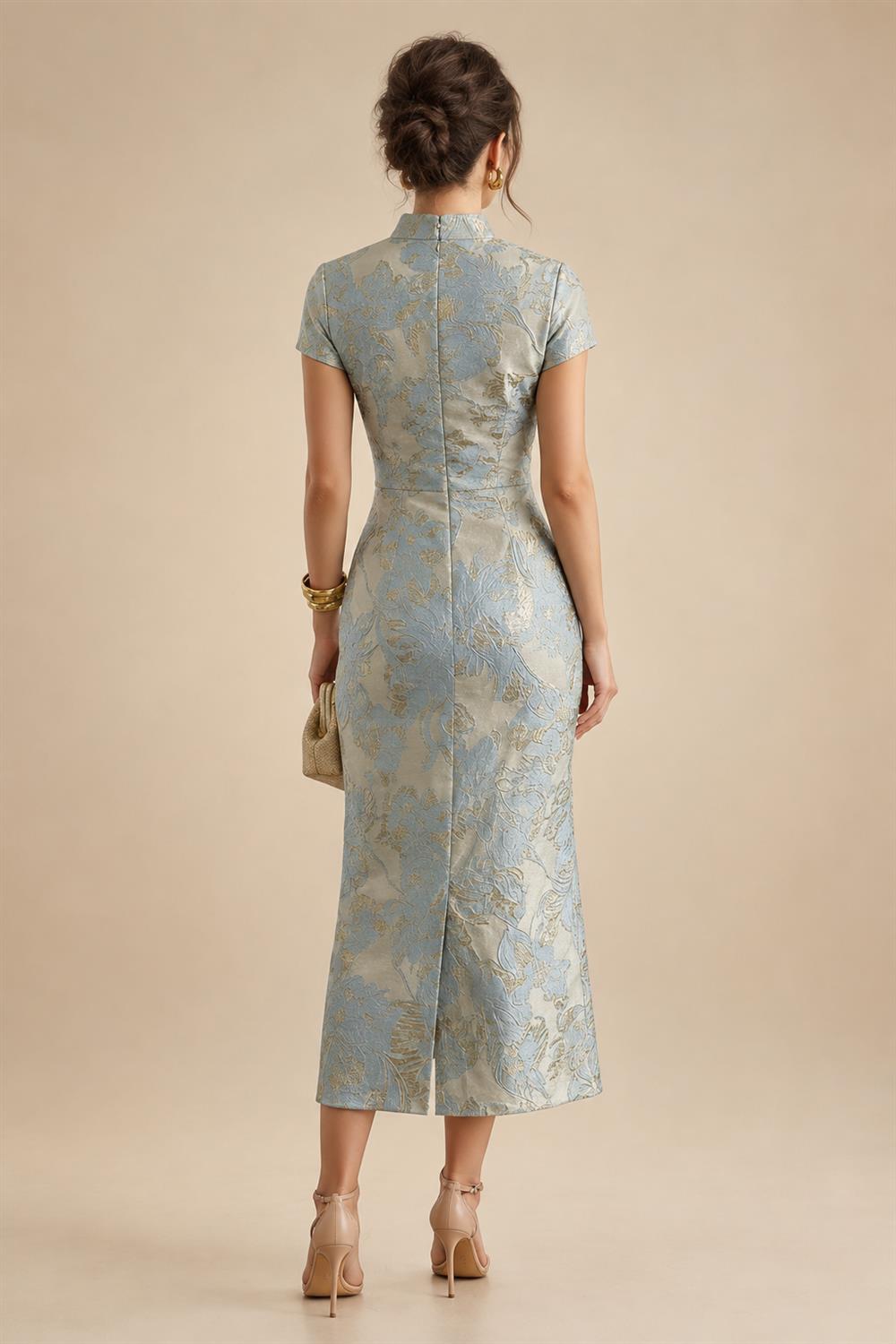 Sequin Floral Sheath Floor-Length Mother of the Bride & Groom Dresses with Satin Bodice (SHI22500925)