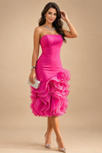 A-Line Chiffon 3/4 Flutter Sleeves Mother of the Bride & Groom Dresses with Beaded Lace Embroidered Bodice (SHI22500645)
