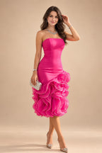 Satin Bodycon Spaghetti Straps Short Homecoming Dresses with Ruched Bodice (SHI22370321)