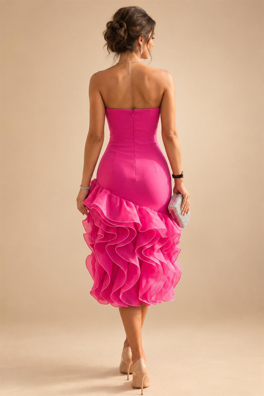 Satin Scoop Neck Mother of the Bride & Groom Dresses with 3D Flower (SHI22500338)