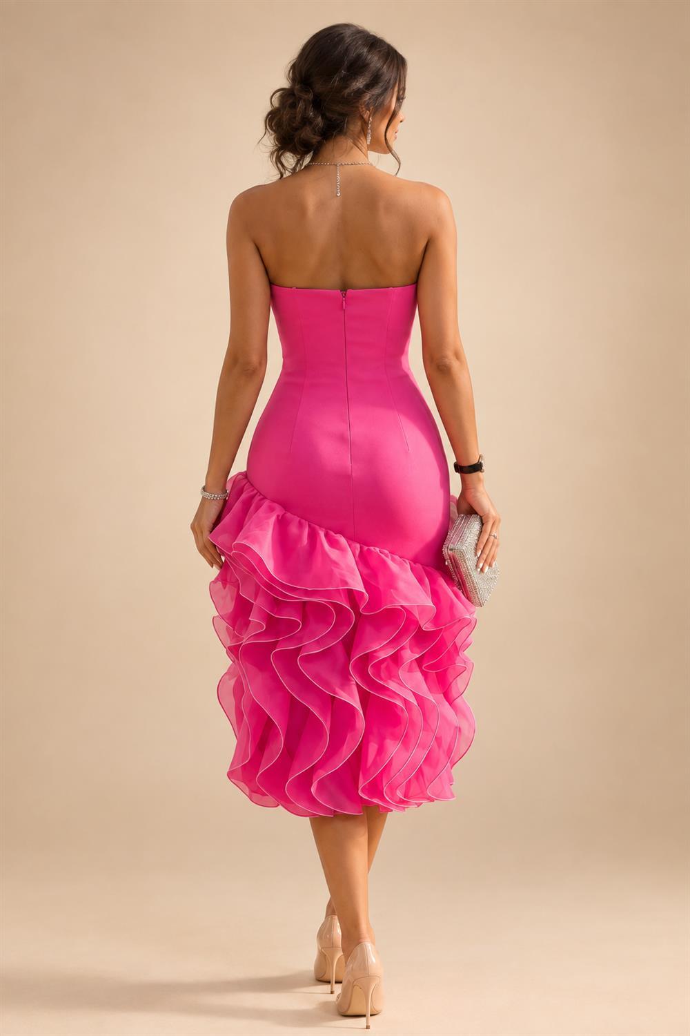 Jacquard Sheath/Column V-Neck Floor-Length Mother of the Bride & Groom Dresses with Ruched Waist (SHI22501057)
