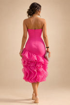 Jacquard Sheath/Column V-Neck Floor-Length Mother of the Bride & Groom Dresses with Ruched Waist (SHI22501057)
