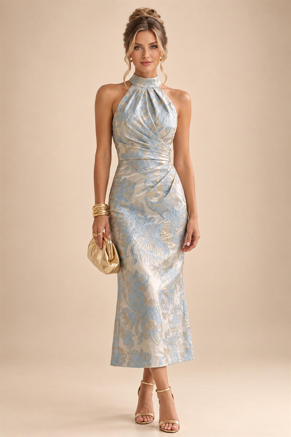 Chiffon A-Line/Princess Scoop Neck Short Mother of the Bride & Groom Dresses Tiered (SHI22500912)
