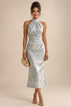 Lace V-Neck Floor-Length Mother of the Bride & Groom Dresses for Women with Ruffles (SHI22501076)
