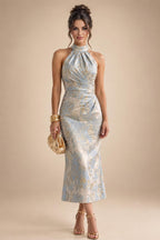 Jacquard A-Line/Princess Strapless Mini Homecoming Dresses with Bow & Pearls (SHI22370329)