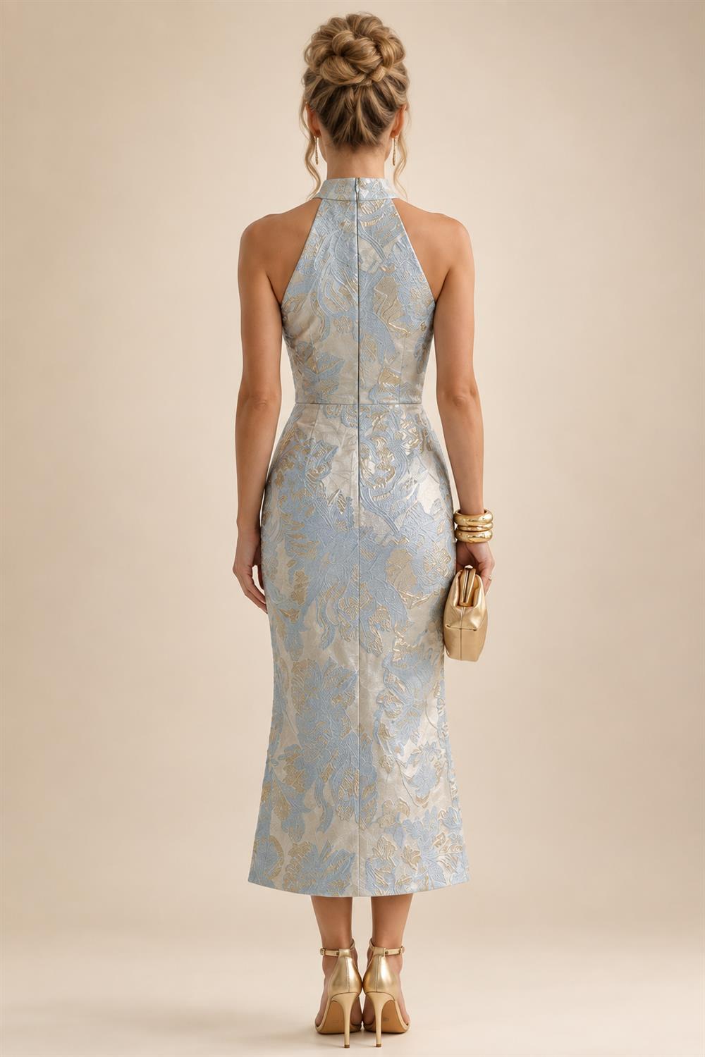 Lace V-Neck Floor-Length Mother of the Bride & Groom Dresses for Women with Ruffles (SHI22501076)
