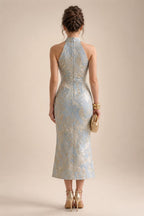 Satin Scoop Neck Mother of the Bride & Groom Dresses with 3D Flower (SHI22500338)