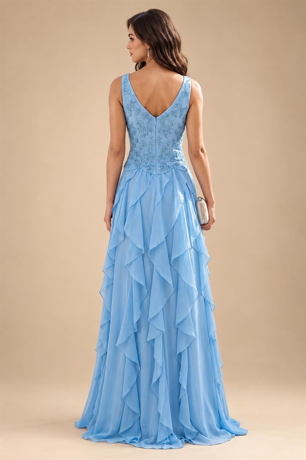 Chiffon Lace A-Line/Princess Off Shoulder Long Mother of the Bride & Groom Dresses with Ruched Waist & Sweep Train (SHI22501250)