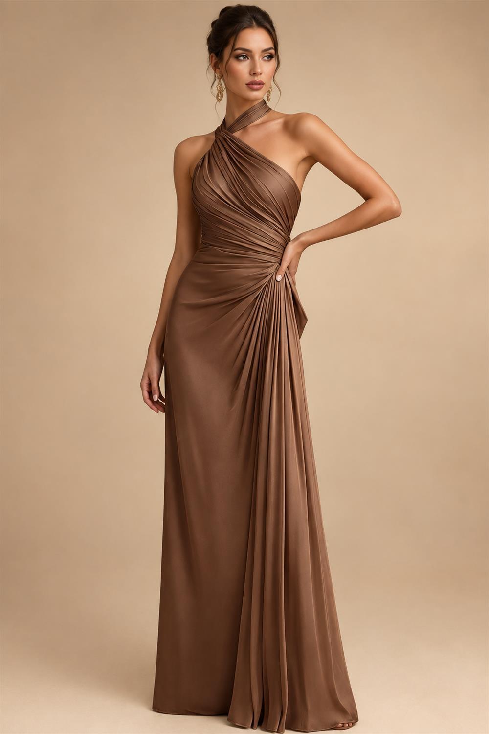Chiffon Lace A-Line/Princess Off Shoulder Long Mother of the Bride & Groom Dresses with Ruched Waist & Sweep Train (SHI22501250)