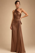 Floral Print A-Line/Princess V-Neck Tea-Length Mother of the Bride & Groom Dresses with Ruched Waist & Pockets (SHI22501150)
