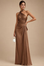 Sheath Satin Tea-Length Mother of the Bride & Groom Dresses with 3/4 Bell Sleeves & Crystal Embellished Belt (SHI22500471)