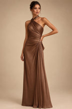 Satin Scoop Neck Mother of the Bride & Groom Dresses with 3D Flower (SHI22500338)