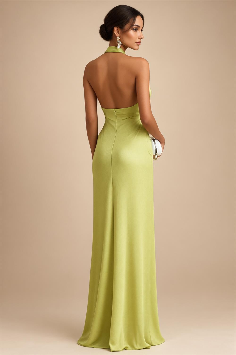 Sheath/Column V-Neck Jacquard Maxi Mother of the Bride & Groom Dresses with Ruffles & Slit (SHI25001047)