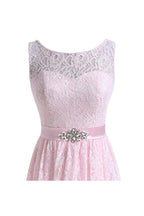 Flesh Pink Lace Short Homecoming Dresses Prom Dresses PG053 by pgmdress