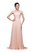 Floor-length A-line Crew Sash Chiffon Appliques Bridesmaid Dresses by misshow.com
