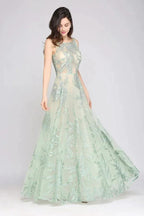 Floor Length Green Sexy Prom Dresses by misshow.com