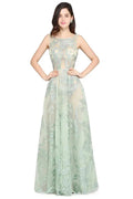 Floor Length Green Sexy Prom Dresses by misshow.com