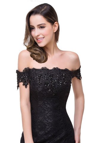 Floor-Length Mermaid Lace Off Shoulder Bridesmaid Dresses