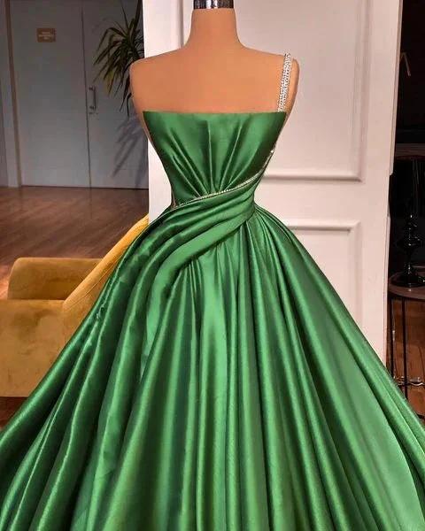 Glamorous Long A-line One shoulder Sleeveless Prom Dress by misshow.com