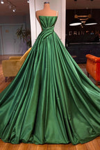 Glamorous Long A-line One shoulder Sleeveless Prom Dress by misshow.com