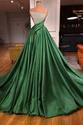Glamorous Long A-line Strapless Split Front Sleeveless Prom Dress by misshow.com