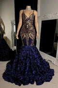 Glamorous Long Mermaid Prom Sleeveless Spaghetti Strap Dress by misshow.com