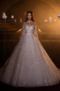 Gorgeous A-line Long Sleeves Wedding Dress With Lace by misshow.com