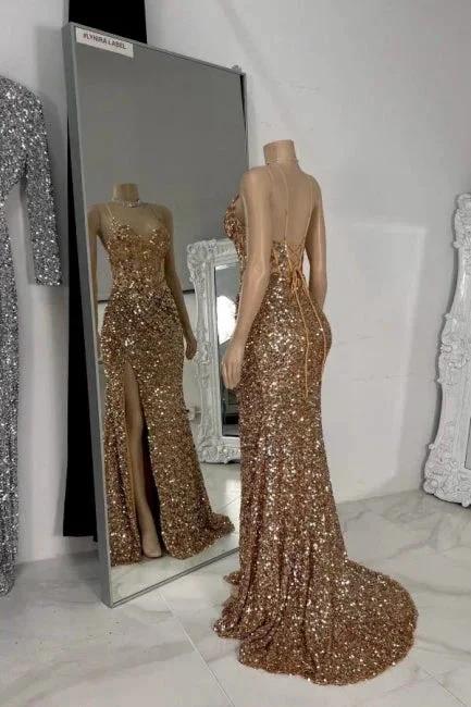 Gorgeous Column Tulle Spaghetti Straps Sleeveless Prom Dress With Rhinestone by misshow.com