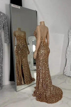 Gorgeous Column Tulle Spaghetti Straps Sleeveless Prom Dress With Rhinestone by misshow.com