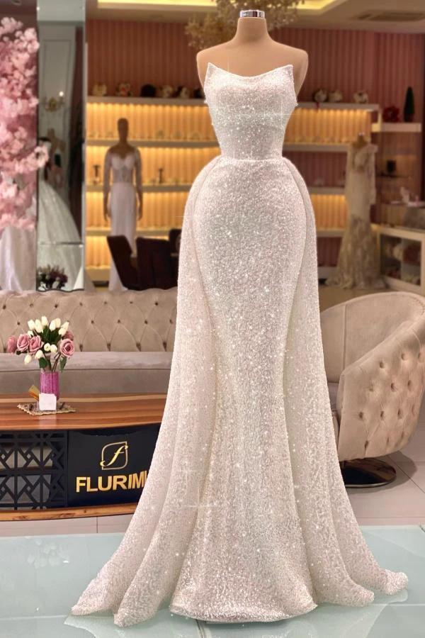 Gorgeous Long Mermaid Glitter Sweetheart Prom Dress by BIZTUNNEL
