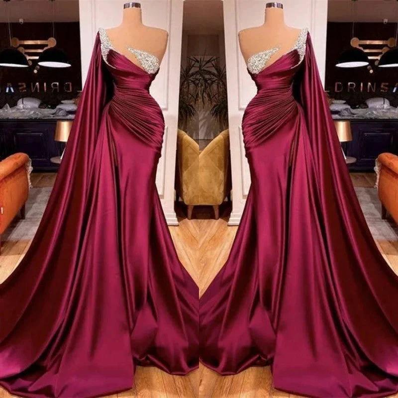 Gorgeous Mermaid Beads Evening Prom Dress With Ruffles by misshow.com