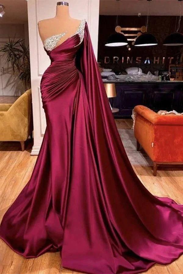 Gorgeous Mermaid Beads Evening Prom Dress With Ruffles by misshow.com