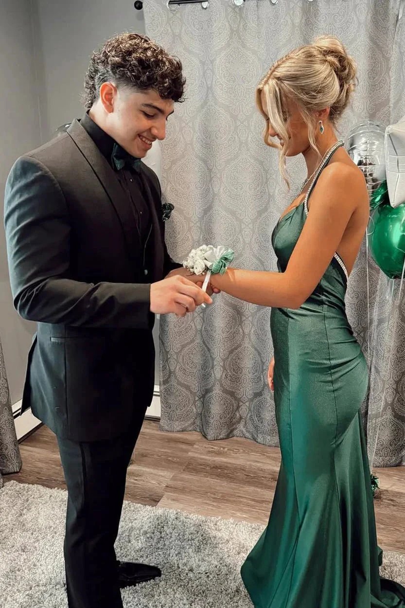 Gorgeous Trumpet Hunter Green Long Formal Dress by KissProm