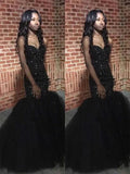 Gorgeous Mermaid Sleeveless Sweetheart Sequins Beading Floor-Length Prom Dresses by misshow.com