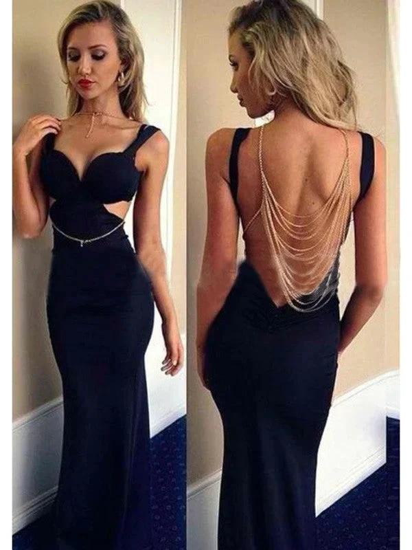 Gorgeous Mermaid Sweetheart Sleeveless Jersey Prom Dresses by misshow.com