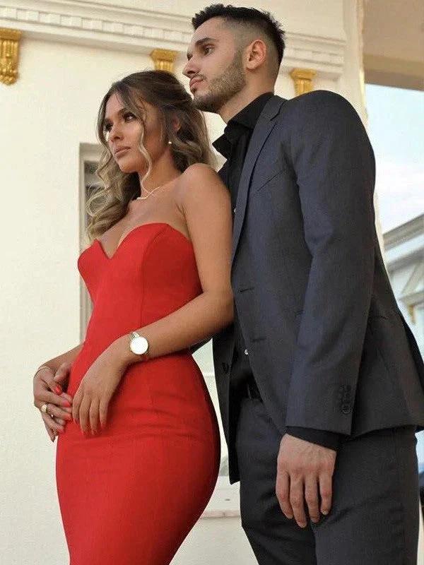 Gorgeous Mermaid Sweetheart Sleeveless Satin Prom Dresses by misshow.com