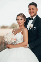 Gorgeous Princess V-neck A-line Wedding Dress With Lace by misshow.com