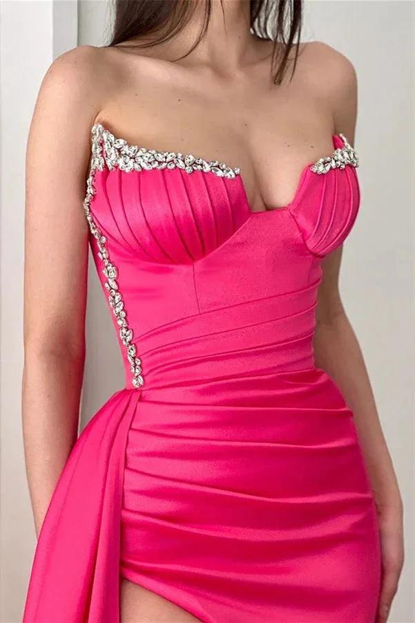 Gorgeous Sleeveless Sequined A-line Split Front Prom Dress by misshow.com