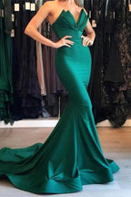 Green Mermaid Evening Gown Long Party Gowns by misshow.com